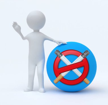 Küçük insanlarla sigara içme işareti yok.