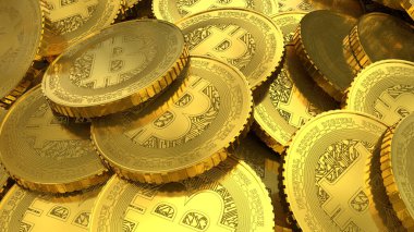 Şifreleme para birimleri konsepti 3B oluşturma