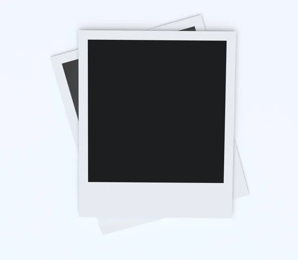 Polaroid Blank Återgivning — Stockfoto