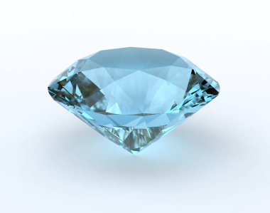 Beyaz arkaplanda elmas 