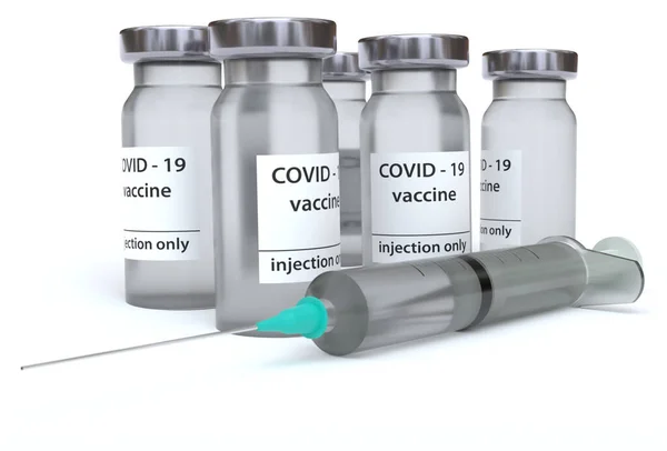 Вакцина Проти Коронавірусу Ковід — стокове фото