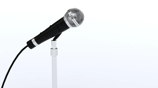 Microphone White Background — Stock Photo, Image