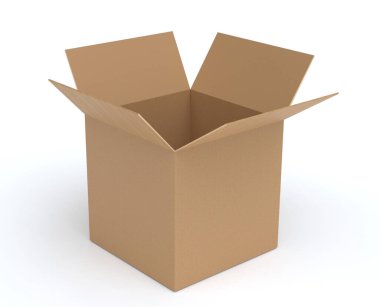 Kahverengi karton kutu kavramı