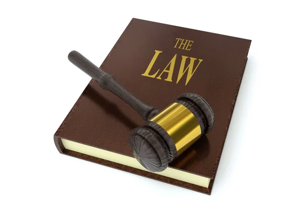 Libro Leyes Con Concepto Gabble — Foto de Stock