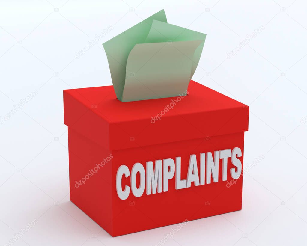 Complaints box with suggestions