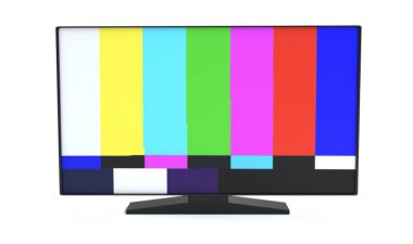 Renk test ekranlı akıllı TV