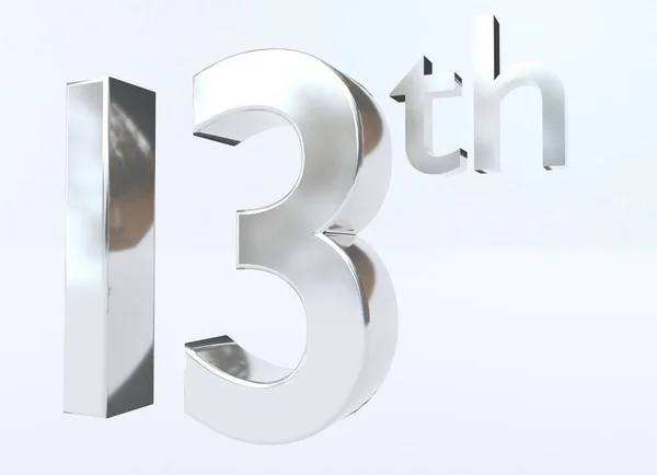 第13回銀3Dレタリング — ストック写真