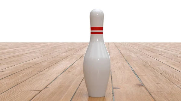 Tahta Zeminde Bonibon Iğne Bowlingi — Stok fotoğraf