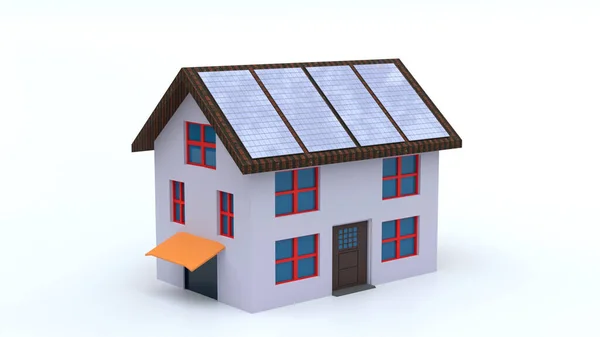 House Solar Panels Fitted — Stock Photo, Image
