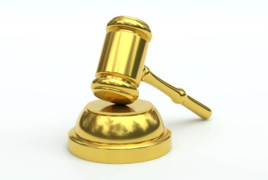 Gavel ve Adalet sembolünü engelle