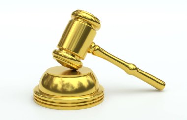 Gavel ve Adalet sembolünü engelle