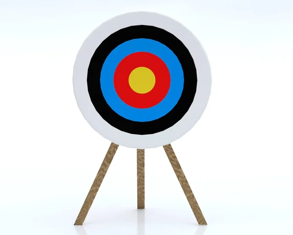 Archery Target Ring Wooden Stand — Stock Photo, Image