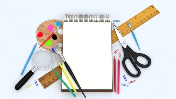 Student stationery and art materials