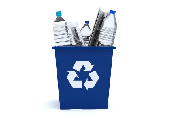 Recycling Bins Render — Stock Photo, Image