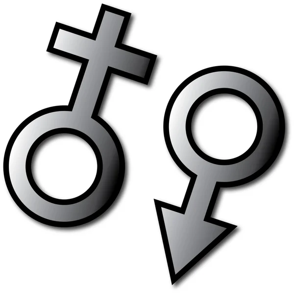性别符号 — 图库照片