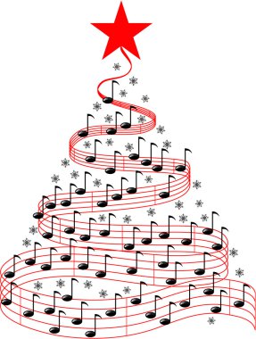CHRISTMAS MUSIC BACKGROUND clipart