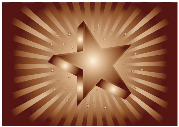 Estrela de bronze — Fotografia de Stock