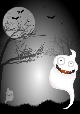 Ürkütücü hayalet arka plan