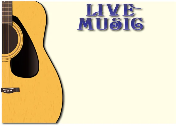 Live muziek Poster — Stockfoto