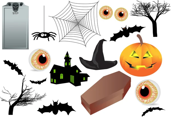 Iconos de Halloween — Foto de Stock