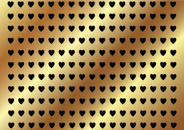 Fondo corazón de oro —  Fotos de Stock