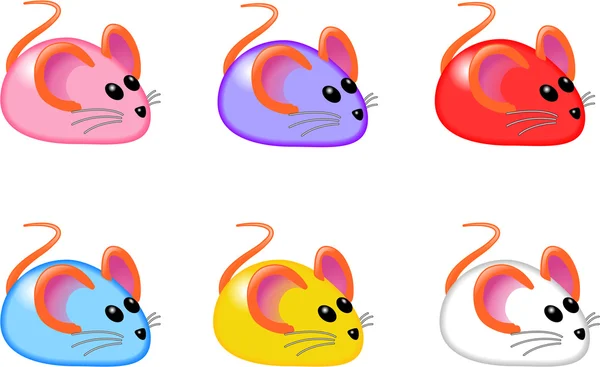 COLOURED MICE — Stok fotoğraf