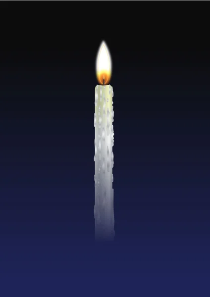 Yellow candle — Stock Photo, Image