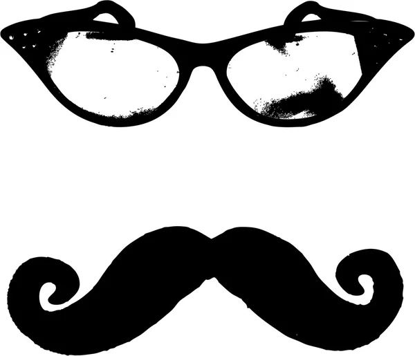 Glasses mustache — Stock Photo, Image