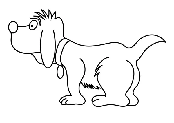 Illustratie van schattige hond cartoon — Stockfoto