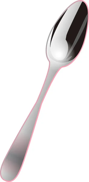 Illustration of Spoon on a white — Stockfoto