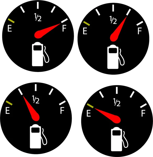 Fuel gauge illustration vektor — Stockfoto