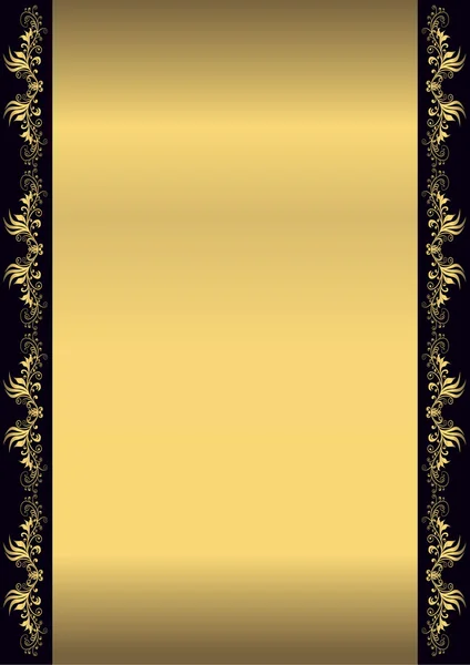 Vintage golden frame with place for the text — Stock Photo, Image