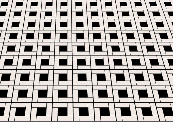 Márvány csempézett padló fekete-fehér — Stock Fotó