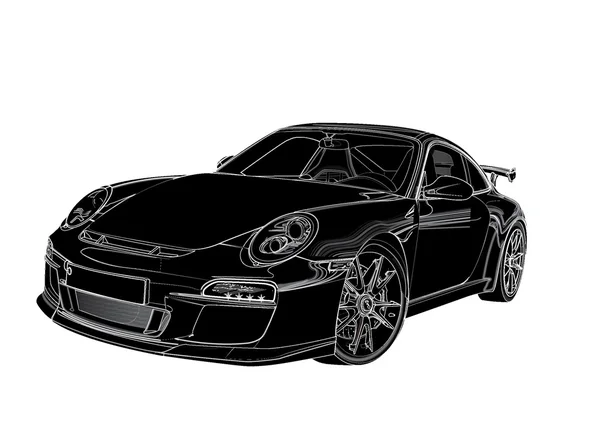 Illustration of great Detailed Car — Stock Photo, Image