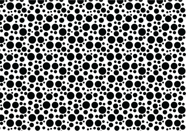 Black polka dot pattern on white background — Stock Photo, Image