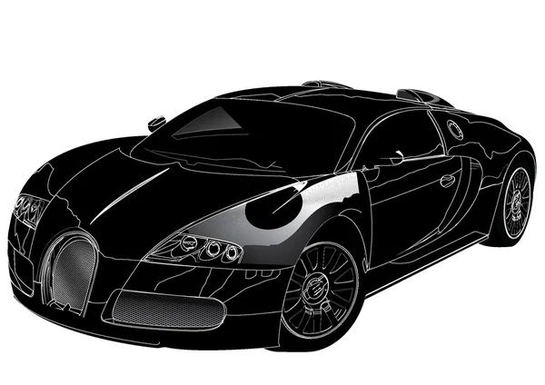 Illustration of great Detailed Car — Stock Photo, Image