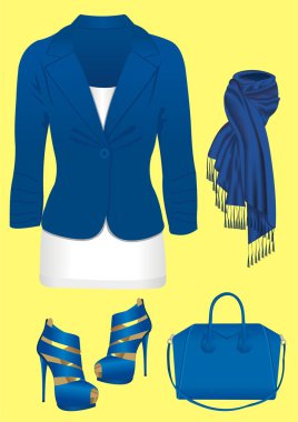 Bayan Moda aksesuarlar vektör