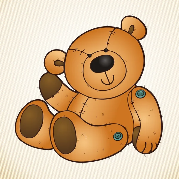 Vector teddy bear — Stock Vector