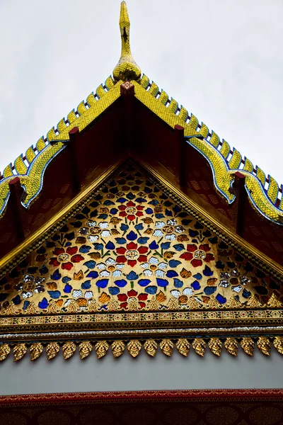 Thailand  bangkok     temple abstract cross flower — Stock Photo, Image