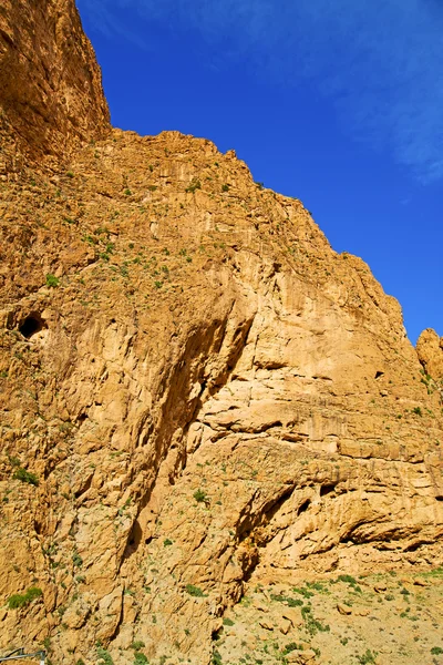 Em todra áfrica morocco o atlas seca montanha — Fotografia de Stock