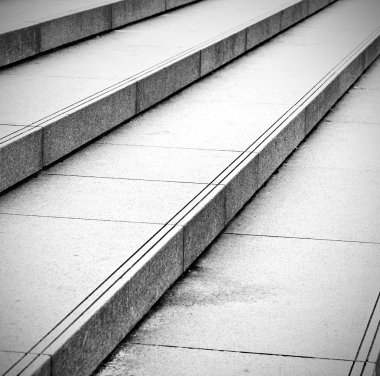 Londra eski adımları ve mermer eski çizgi 