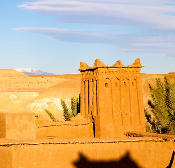 África em morocco a antiga construção e a vila histórica — Fotografia de Stock