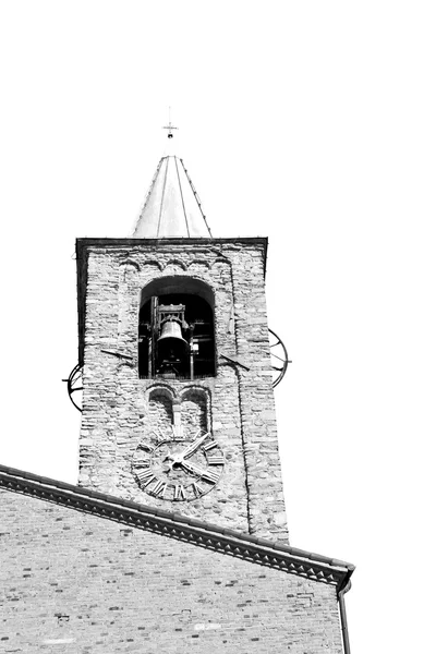 Antyczny budynek wieży zegarowej w Europie Włochy starego kamienia i być — Zdjęcie stockowe