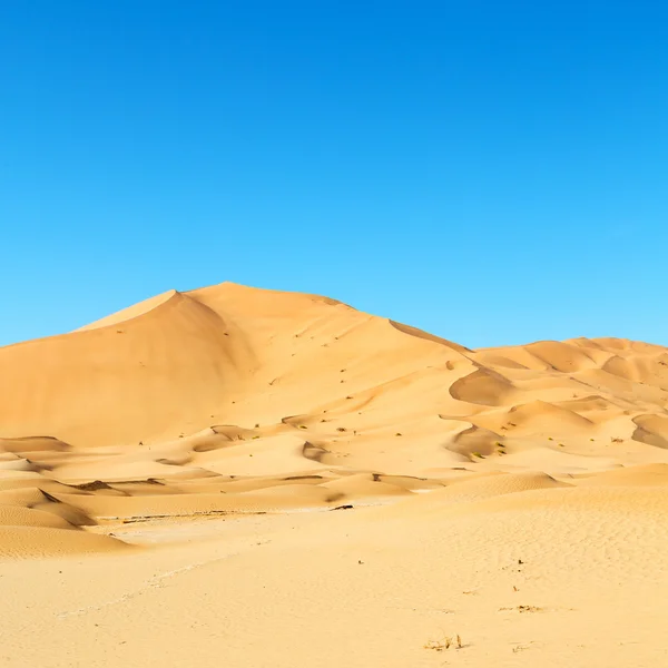 Em oman velho deserto esfregar al khali o quarto vazio e ao ar livre s — Fotografia de Stock