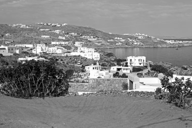 eski cyclades Adası Limanı ve tekne santorini naksos tarihinin
