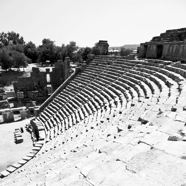 Arkeologi theater i myra Turkiet Europa gamla romerska begravningsplatsen — Stockfoto