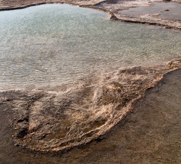 Bagno e travertino astratto in acqua pamukkale tacchino asia — Foto Stock