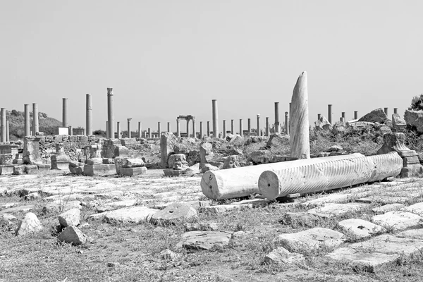 Stein in perge alte bauweise asien truthahn die säule und — Stockfoto