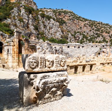  Myra Türkiye Avrupa eski Roma Nekropolü ve yerli mezar