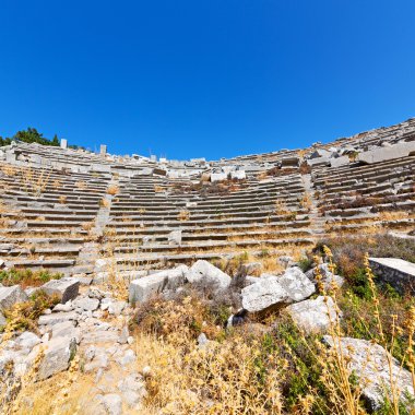 eski tapınak ve termessos antalya Türkiye Asya gökyüzü tiyatroda